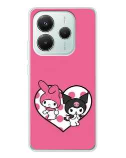 Чохол для Xiaomi Redmi Note 14 5G з картинкою «Kuromi та My Melody» Чохол для Xiaomi Redmi Note 14 5G з картинкою «Kuromi та My Melody»