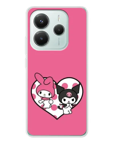 Чохол для Xiaomi Redmi Note 14 5G з картинкою «Kuromi та My Melody» Чохол для Xiaomi Redmi Note 14 5G з картинкою «Kuromi та My Melody»