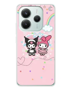 Чохол для Xiaomi Redmi Note 14 5G з картинкою «My Melody та Kuromi» Чохол для Xiaomi Redmi Note 14 5G з картинкою «My Melody та Kuromi»