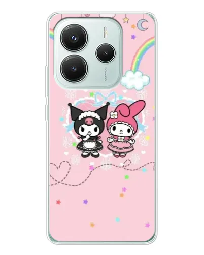 Чохол для Xiaomi Redmi Note 14 5G з картинкою «My Melody та Kuromi» Чохол для Xiaomi Redmi Note 14 5G з картинкою «My Melody та Kuromi»