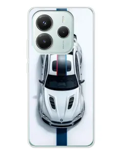 Чохол для Xiaomi Redmi Note 14 5G з картинкою «Вид зверху — BMW M» Чохол для Xiaomi Redmi Note 14 5G з картинкою «Вид зверху — BMW M»