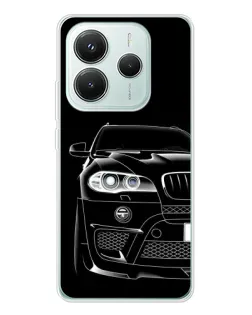 Чехол для Xiaomi Redmi Note 14 5G с картинкой «Темный силуэт BMW» Чехол для Xiaomi Redmi Note 14 5G с картинкой «Темный силуэт BMW»