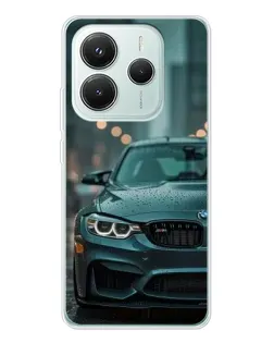 Чехол для Xiaomi Redmi Note 14 5G с картинкой «BMW в огнях города» Чехол для Xiaomi Redmi Note 14 5G с картинкой «BMW в огнях города»