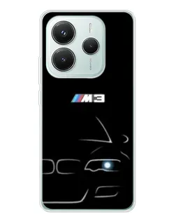 Чехол для Xiaomi Redmi Note 14 5G с картинкой «Минималистичный принт BMW M3» Чехол для Xiaomi Redmi Note 14 5G с картинкой «Минималистичный принт BMW M3»