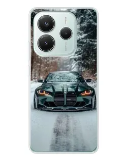 Чехол для Xiaomi Redmi Note 14 5G с картинкой «BMW в зимнем лесу» Чехол для Xiaomi Redmi Note 14 5G с картинкой «BMW в зимнем лесу»
