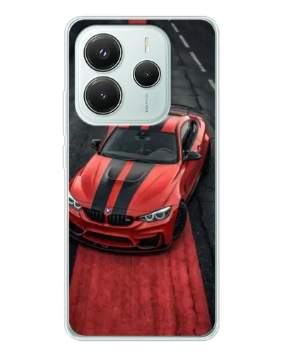 Чехол для Xiaomi Redmi Note 14 5G с картинкой «BMW на красной дорожке»