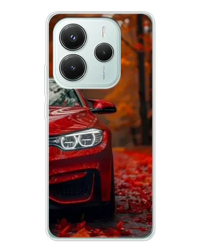 Чехол для Xiaomi Redmi Note 14 5G с картинкой «Осенняя BMW M4»