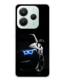 Чехол для Xiaomi Redmi Note 14 5G с картинкой «BMW — ночной взгляд» Чехол для Xiaomi Redmi Note 14 5G с картинкой «BMW — ночной взгляд»