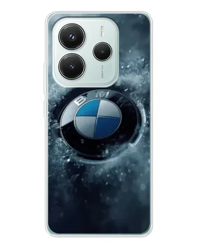 Чехол для Xiaomi Redmi Note 14 5G с картинкой «Логотип BMW — лед» Чехол для Xiaomi Redmi Note 14 5G с картинкой «Логотип BMW — лед»