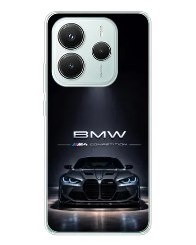 Чехол для Xiaomi Redmi Note 14 5G с картинкой «BMW сквозь ночной город» Чехол для Xiaomi Redmi Note 14 5G с картинкой «BMW сквозь ночной город»