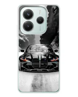 Чехол для Xiaomi Redmi Note 14 5G с картинкой «BMW — акварельный дрифт» Чехол для Xiaomi Redmi Note 14 5G с картинкой «BMW — акварельный дрифт»