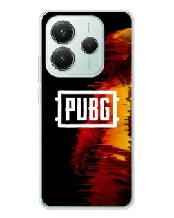 Чохол для Xiaomi Redmi Note 14 5G з картинкою «Яскравий логотип PUBG»