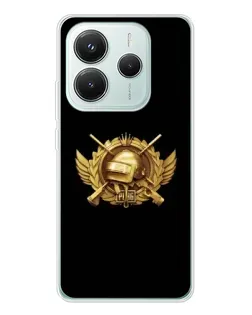 Чехол для Xiaomi Redmi Note 14 5G с картинкой «PUBG — оранжевый градиент» Чехол для Xiaomi Redmi Note 14 5G с картинкой «PUBG — оранжевый градиент»