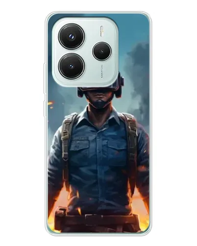 Чехол для Xiaomi Redmi Note 14 5G с картинкой «PUBG — реалистичный герой» Чехол для Xiaomi Redmi Note 14 5G с картинкой «PUBG — реалистичный герой»