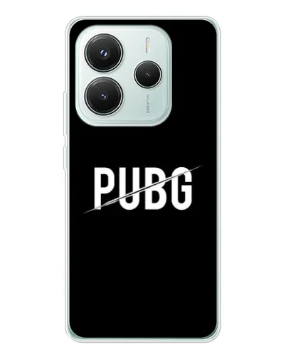 Чехол для Xiaomi Redmi Note 14 5G с картинкой «PUBG — белый логотип» Чехол для Xiaomi Redmi Note 14 5G с картинкой «PUBG — белый логотип»