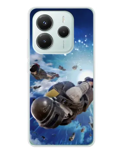 Чехол для Xiaomi Redmi Note 14 5G с картинкой «Десант PUBG — прыжок» Чехол для Xiaomi Redmi Note 14 5G с картинкой «Десант PUBG — прыжок»