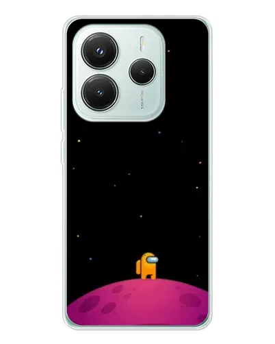 Чехол для Xiaomi Redmi Note 14 5G с картинкой «Одинокий герой на планете»