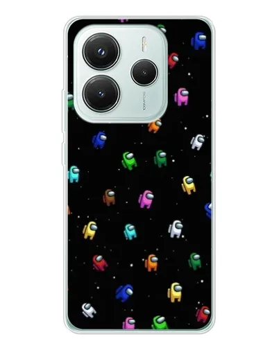 Чехол для Xiaomi Redmi Note 14 5G с картинкой «Экипаж Among Us»