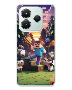 Чохол для Xiaomi Redmi Note 14 5G з картинкою «Стів на фермі»
