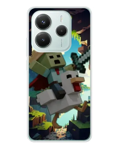 Чехол для Xiaomi Redmi Note 14 5G с картинкой «Стив и гусь»