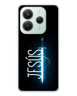 Чехол для Xiaomi Redmi Note 14 5G с картинкой «Меч Духа Jesus»