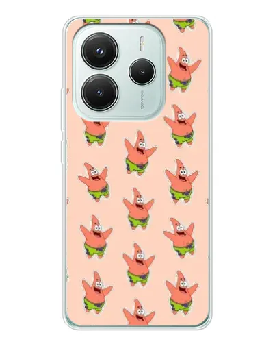 Чехол для Xiaomi Redmi Note 14 5G с картинкой «Патрик Стар паттерн» Чехол для Xiaomi Redmi Note 14 5G с картинкой «Патрик Стар паттерн»