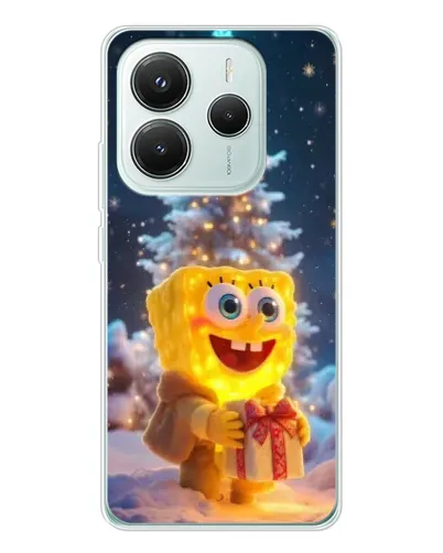 Чехол для Xiaomi Redmi Note 14 5G с картинкой «Рождественский Спанч Боб» Чехол для Xiaomi Redmi Note 14 5G с картинкой «Рождественский Спанч Боб»