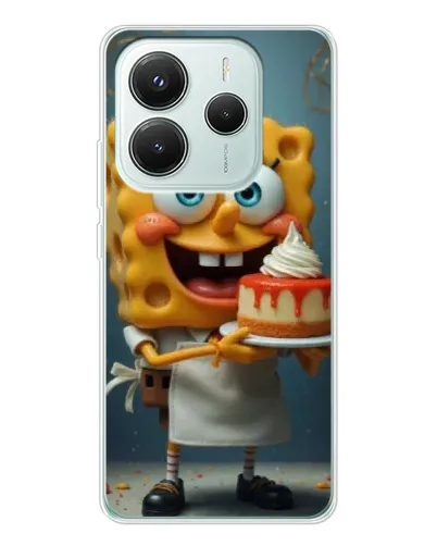 Чехол для Xiaomi Redmi Note 14 5G с картинкой «Повар Спанч Боб» Чехол для Xiaomi Redmi Note 14 5G с картинкой «Повар Спанч Боб»