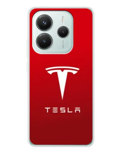 Чехол для Xiaomi Redmi Note 14 5G с картинкой «Tesla Red Classic»