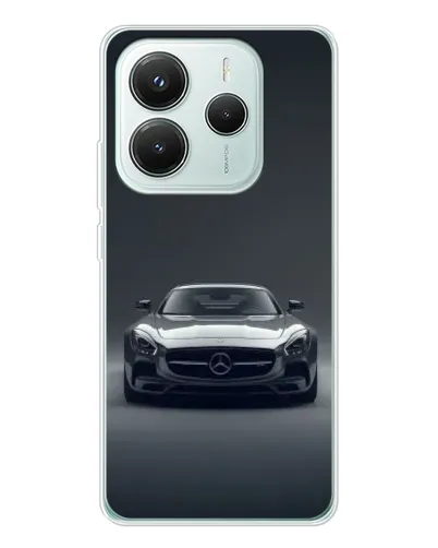 Чехол для Xiaomi Redmi Note 14 5G с картинкой «Mercedes на черном» Чехол для Xiaomi Redmi Note 14 5G с картинкой «Mercedes на черном»