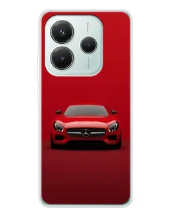 Чехол для Xiaomi Redmi Note 14 5G с картинкой «Красный Mercedes AMG»