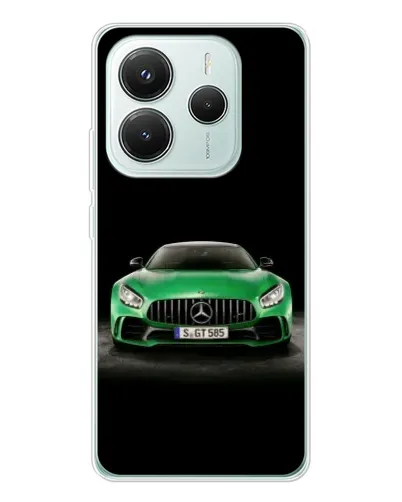 Чехол для Xiaomi Redmi Note 14 5G с картинкой «Mercedes — неоновый лого» Чехол для Xiaomi Redmi Note 14 5G с картинкой «Mercedes — неоновый лого»