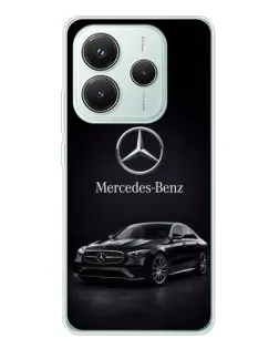 Чехол для Xiaomi Redmi Note 14 5G с картинкой «Mercedes — решетка радиатора»