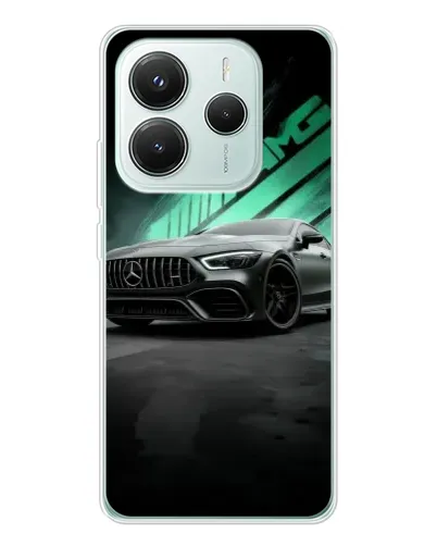 Чехол для Xiaomi Redmi Note 14 5G с картинкой «Темный Mercedes AMG» Чехол для Xiaomi Redmi Note 14 5G с картинкой «Темный Mercedes AMG»