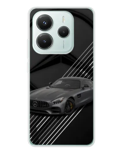 Чехол для Xiaomi Redmi Note 14 5G с картинкой «Mercedes AMG — графика» Чехол для Xiaomi Redmi Note 14 5G с картинкой «Mercedes AMG — графика»