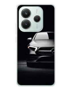 Чехол для Xiaomi Redmi Note 14 5G с картинкой «Свет фар Mercedes»