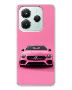 Чохол для Xiaomi Redmi Note 14 5G з картинкою «Рожевий Mercedes AMG»
