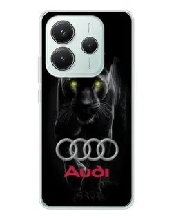 Чохол для Xiaomi Redmi Note 14 5G з картинкою «Пантера та Audi»