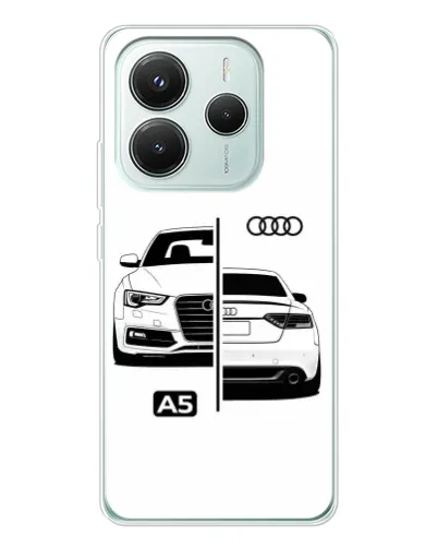 Чохол для Xiaomi Redmi Note 14 5G з картинкою «Audi — контрастний дизайн» Чохол для Xiaomi Redmi Note 14 5G з картинкою «Audi — контрастний дизайн»