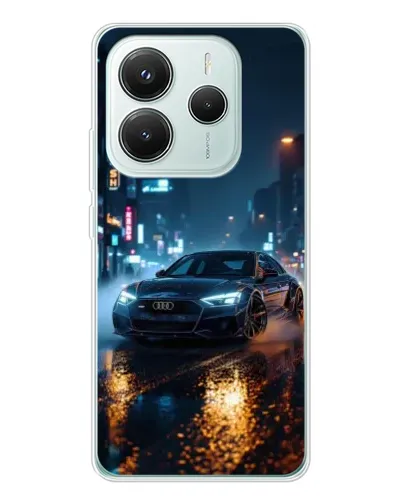 Чохол для Xiaomi Redmi Note 14 5G з картинкою «Нічне місто та Audi» Чохол для Xiaomi Redmi Note 14 5G з картинкою «Нічне місто та Audi»