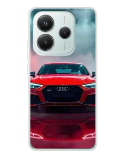 Чохол для Xiaomi Redmi Note 14 5G з картинкою «Audi RS — червоний стиль»