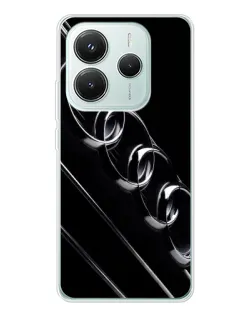 Чохол для Xiaomi Redmi Note 14 5G з картинкою «Audi — абстрактні кільця»