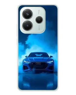 Чохол для Xiaomi Redmi Note 14 5G з картинкою «Audi — блакитна енергія»