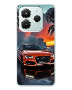 Чохол для Xiaomi Redmi Note 14 5G з картинкою «Audi — захід сонця»