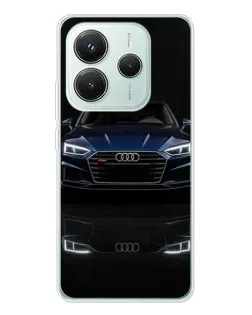 Чохол для Xiaomi Redmi Note 14 5G з картинкою «Audi — нічне відображення»