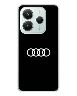 Чохол для Xiaomi Redmi Note 14 5G з картинкою «Audi White Logo»