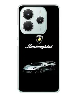 Чехол для Xiaomi Redmi Note 14 5G с картинкой «Логотип Lamborghini классика»