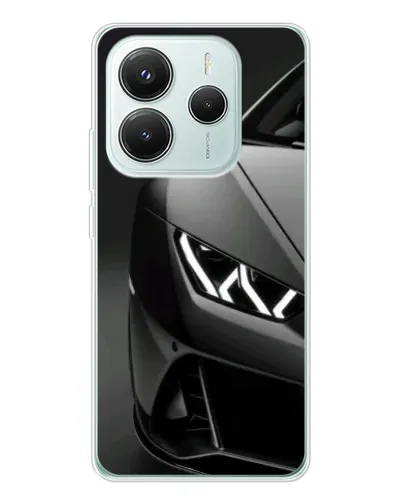 Чехол для Xiaomi Redmi Note 14 5G с картинкой «Lamborghini фары детализация»