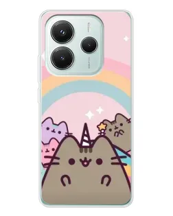 Чехол для Xiaomi Redmi Note 14 5G с картинкой «Единорог Pusheen»
