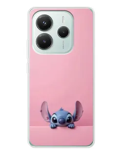 Чехол для Xiaomi Redmi Note 14 5G с картинкой «Stitch выглядывает»